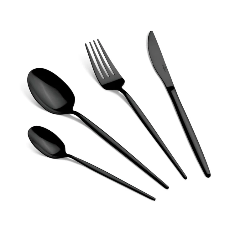 Sztućce 24szt BerlingerHaus Matte Black Collection BH-3069