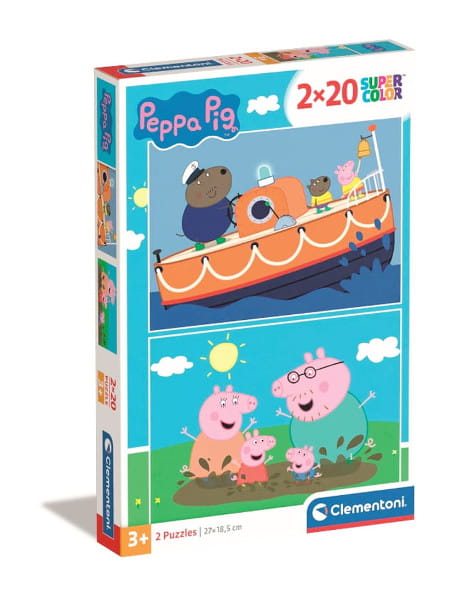 Puzzle 2x20 Peppa - CLEMENTONI