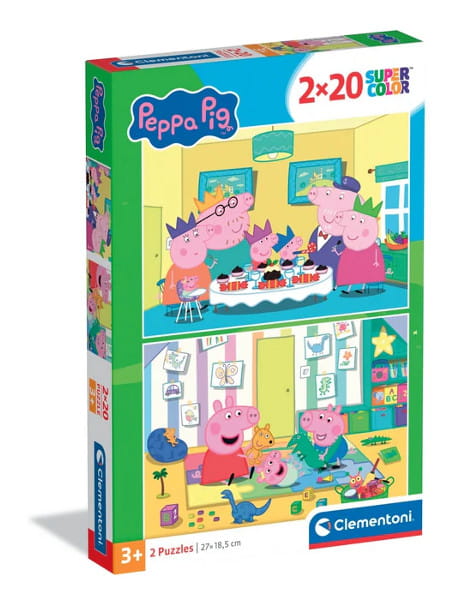 Puzzle 2x20 Świnka Peppa 2026