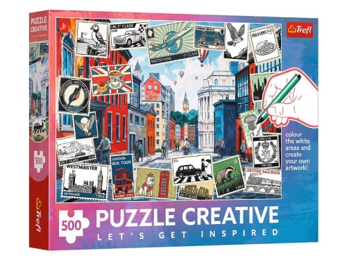 Puzzle 500 Pozdrowienia z Londynu