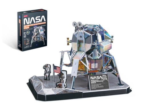 Puzzle 3D Moduł księżycowy Apollo 11 - Lisciani