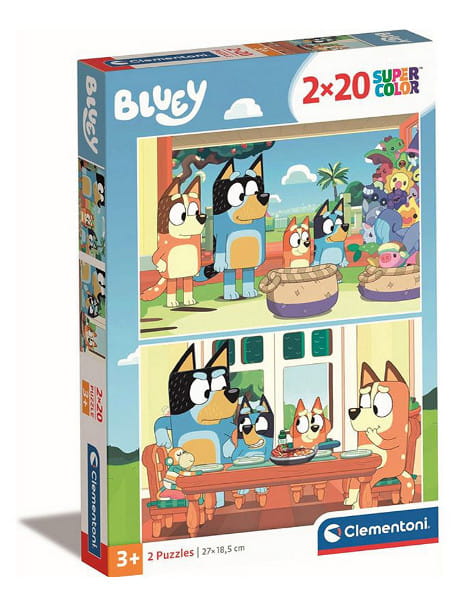 Puzzle 2x20 Bluey - CLEMENTONI