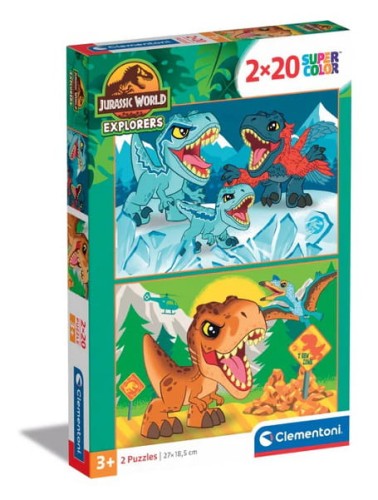 Puzzle 2x20 Jurassic World - CLEMENTONI