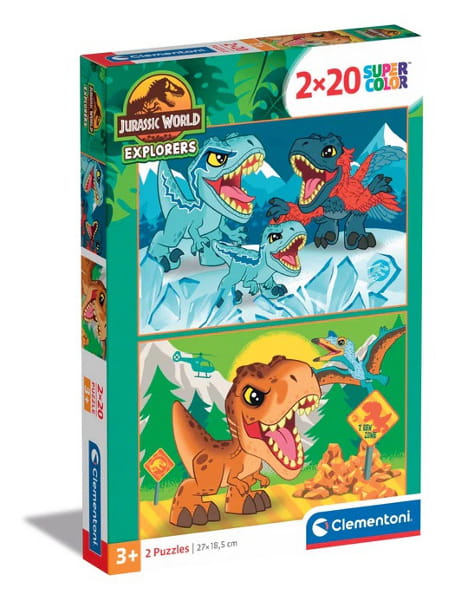 Puzzle 2x20 Jurassic World - CLEMENTONI