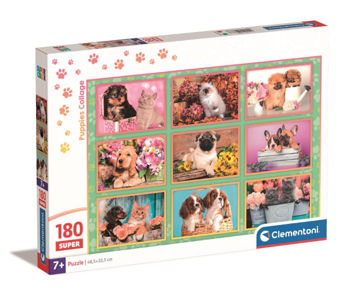 Puzzle 180 Super Noli Puppies - CLEMENTONI