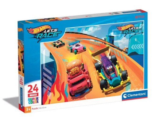 Puzzle 24 Maxi Hot Wheels - CLEMENTONI