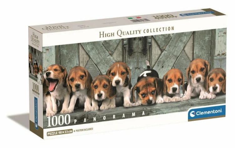 Puzzle 1000 Panorama Beagles - CLEMENTONI