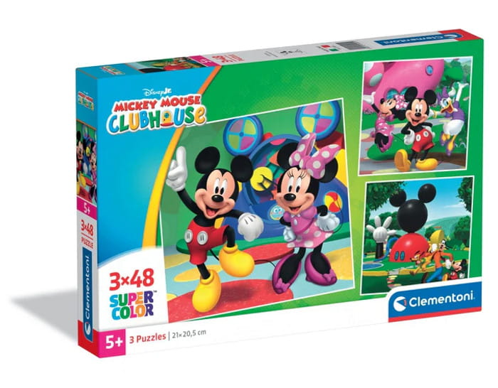 Puzzle 3x48 Mickey Mouse Club