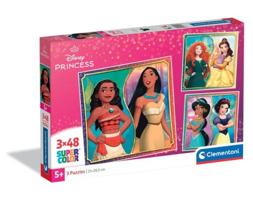 Puzzle 3x48 Disney Princess