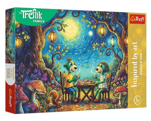 Puzzle 100 inpspired by art Spotkanie w kawiarni