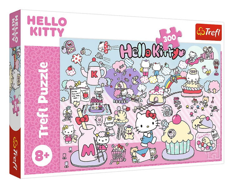 Puzzle 300 Poznaj świat Hello Kitty