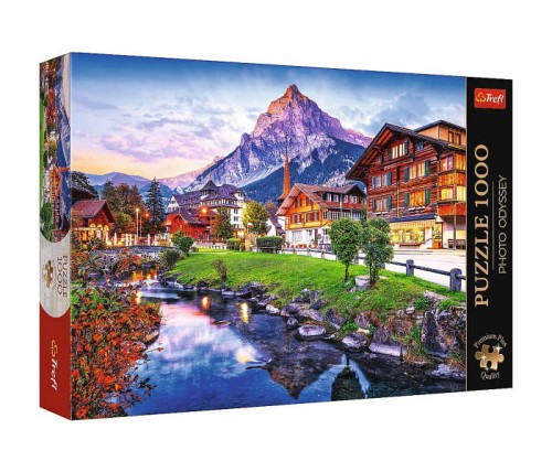 Puzzle 1000 Premium Plus Alpejskie miasteczko - Trefl