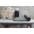 Termos obiadowy ze składaną łyżką Mark, stal nierdzewna/miedź, 0,6 l, śred. 9 x 20 cm, czarny