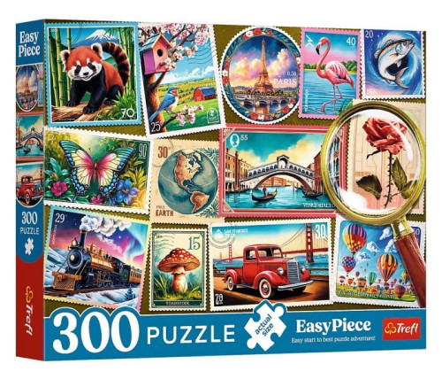 Puzzle 300 EasyPiece Znaczki pocztowe - Trefl