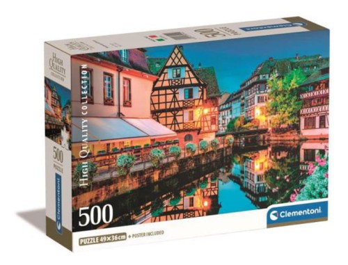 Puzzle 500 Strasbourg Old Town - CLEMENTONI