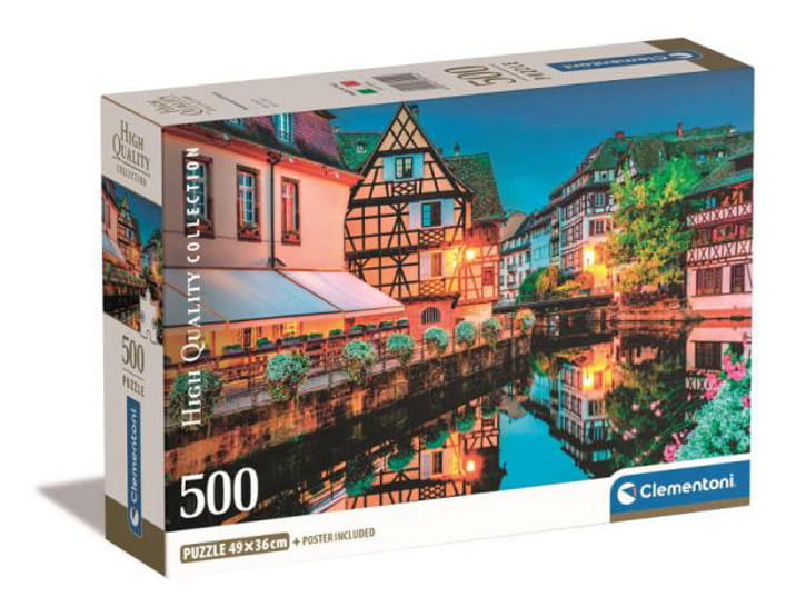 Puzzle 500 Strasbourg Old Town - CLEMENTONI