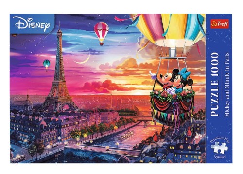 Puzzle 1000 Premium Plus Mickey i Minnie w Paryżu