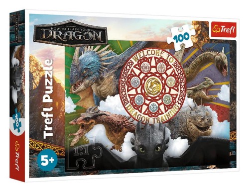 Puzzle 100 Smoki w akcji