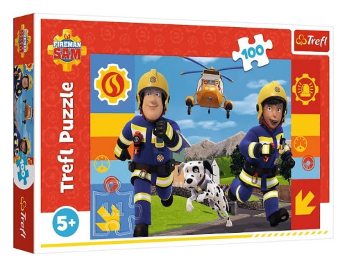 Puzzle 100 Zawsze pomocny Strażak Sam
