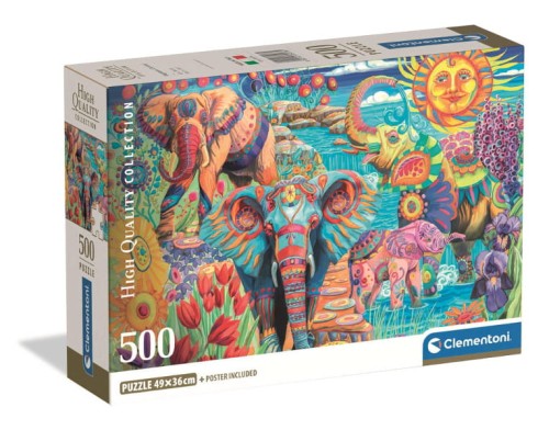 Puzzle 500 Słoni