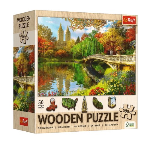 Puzzle 500+1 Drewniane Central Park NY