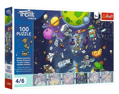 Puzzle 100 UFT Robobot w kosmosie