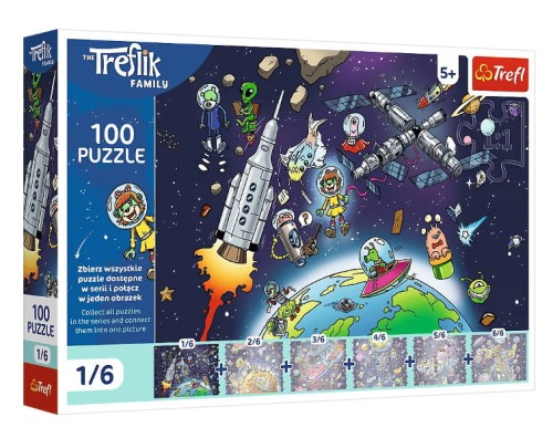 Puzzle 100 UFT Treflinka w kosmosie