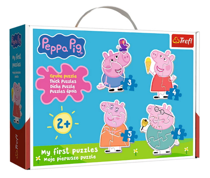 Puzzle Baby Classic Mała świnka wśród przyjaciół