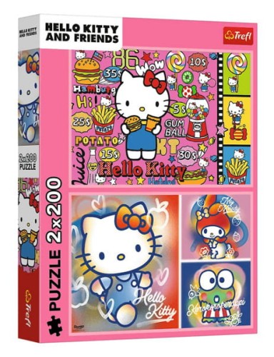 Puzzle 2x200 Hello Kitty i przyjaciele