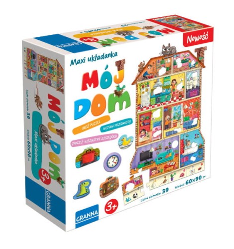 Gra Układanka maxi Mój dom - Granna