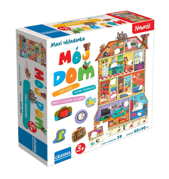 Gra Układanka maxi Mój dom - Granna