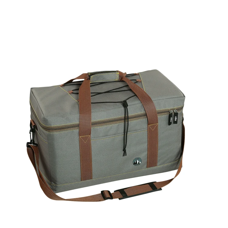 Torba termiczna piknikowa, 46x23x26 cm, 25 l, szara