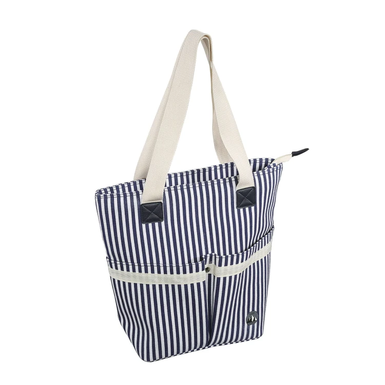 Torba termiczna, 34 x 15 x 37 cm, 16 l, biało-niebieska