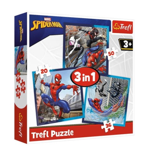 Puzzle 3w1 Pajęczy przyjaciele - Trefl