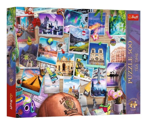 Puzzle 500 Premium Plus Wspomnienia z podróży