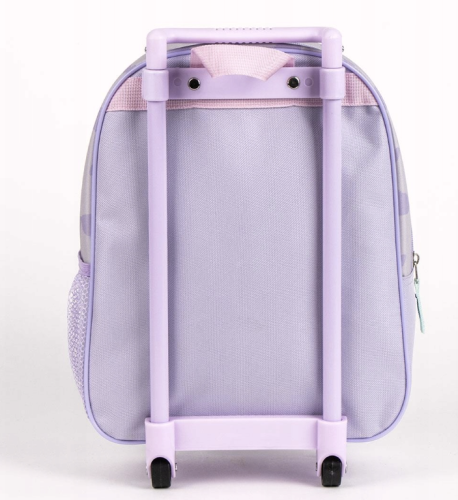 Plecak szkolny 3D walizka z kółkami STITCH - do szkoły / na wakacje fiolet