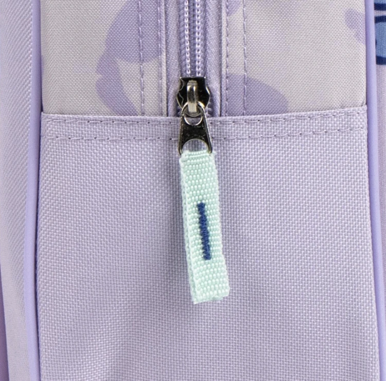 Plecak szkolny 3D walizka z kółkami STITCH - do szkoły / na wakacje fiolet