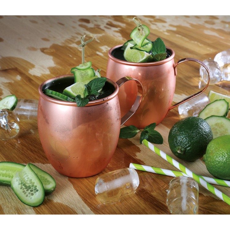 Kubek do Moscow Mule, stal nierdzewna/miedź, 0,5 l, śred. 9,5 x 9,5 cm