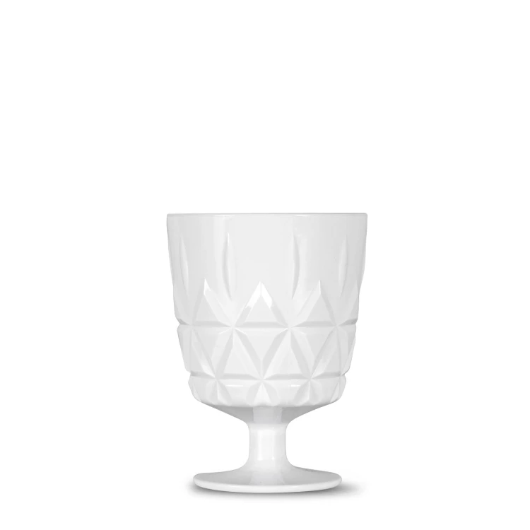 Kieliszki piknikowe, biały akryl, 4 sztuki, 0,3 l