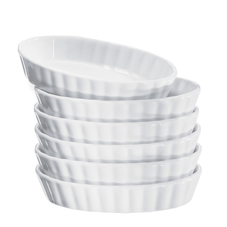 Zestaw do creme brulee, 7 el., palnik + 6 porcelanowych miseczek
