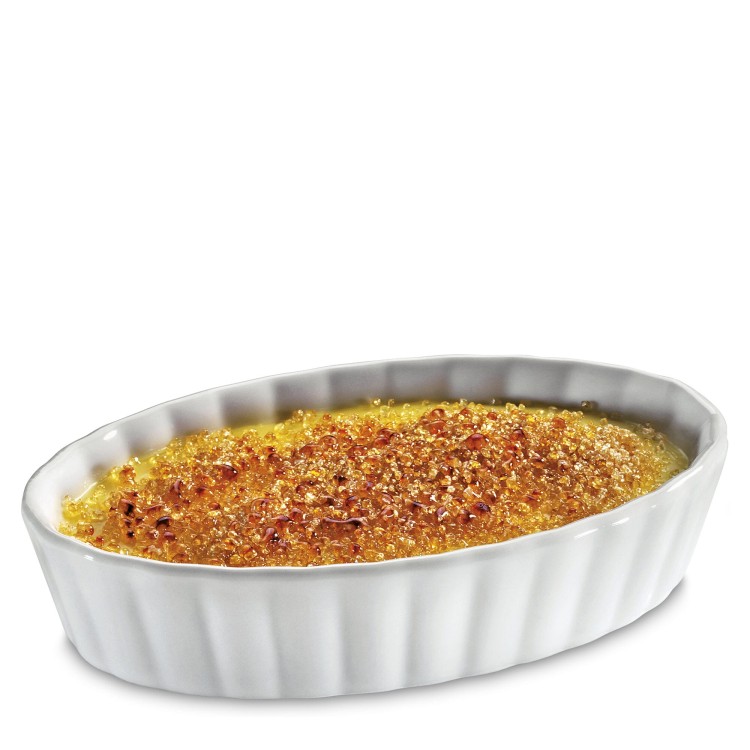 Zestaw do creme brulee, 7 el., palnik + 6 porcelanowych miseczek