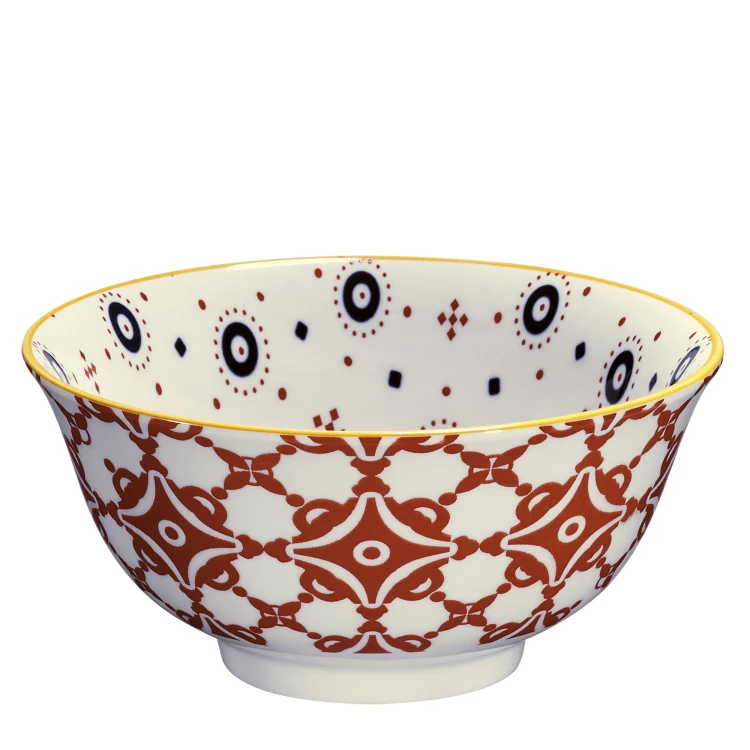 Miseczka, porcelana, śred. 18 cm, 0,85 l, kafelki