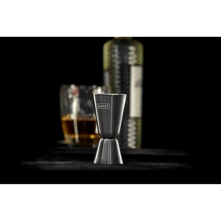 Miarka do alkoholu, stal nierdzewna, 20/40 ml, śred. 4,5 x 8,5 cm, ciemnoszara