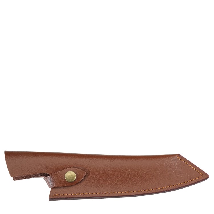 Nóż szefa kuchni w pokrowcu, 19 cm, stal/drewno pakka