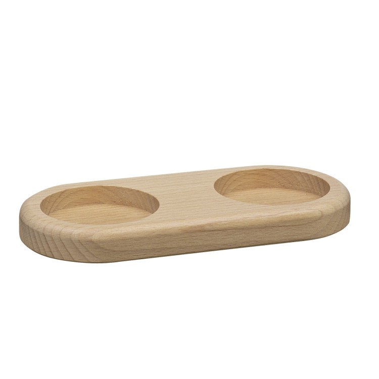 Podstawka pod młynki, 16x7,5x1,5 cm, naturalna