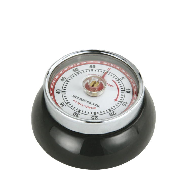 Timer mechaniczny, śred. 7x3 cm, czarny
