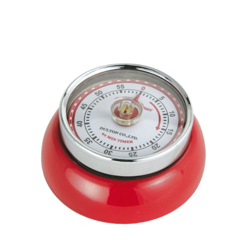 Timer mechaniczny, śred. 7x3 cm, czerwony