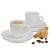 Filiżanki do espresso ze spodkami, 2 szt., ceramika, 0,05 l, śred. 12 x 6,5 cm, białe