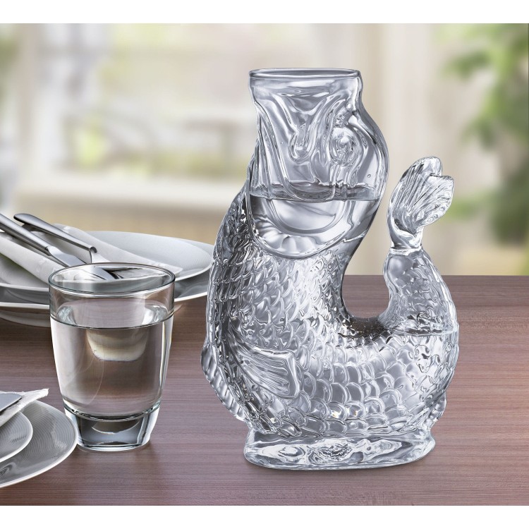 Karafka na wodę, szkło borokrzemowe, 1,0 l, 15,5 x 10 x 23 cm, przezroczysta