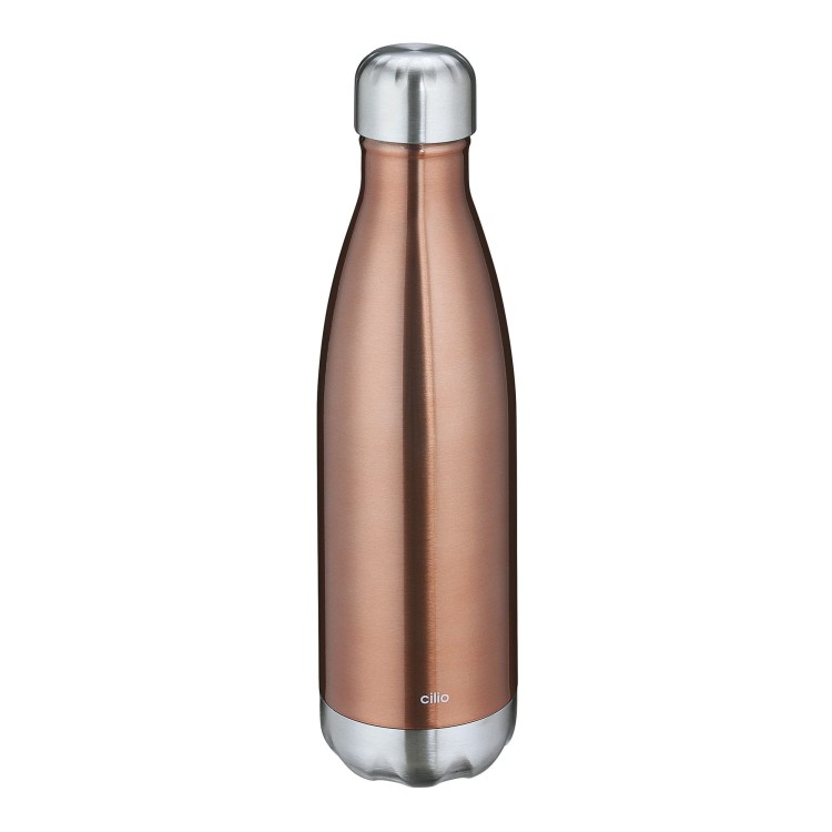 Butelka termiczna, stal nierdzewna, kolor miedziany, 0,5 l